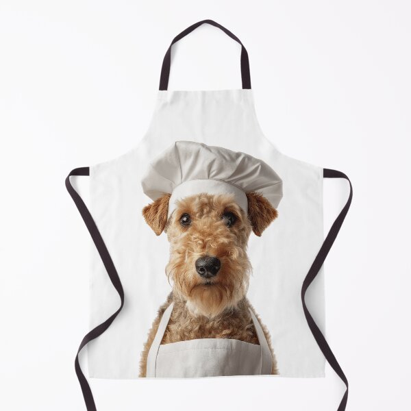 Item preview, Lakeland Terrier Chef Dog Funny Cooking Apron Hat Cute Pet Portrait designed and sold by LazyOwlStore.