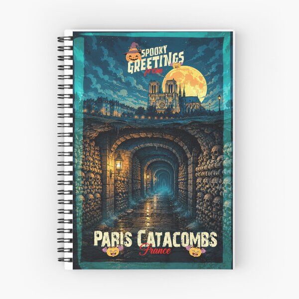 Item preview, Paris Catacombs, France – Spooky Greetings designed and sold by Earth Celebration Designs.