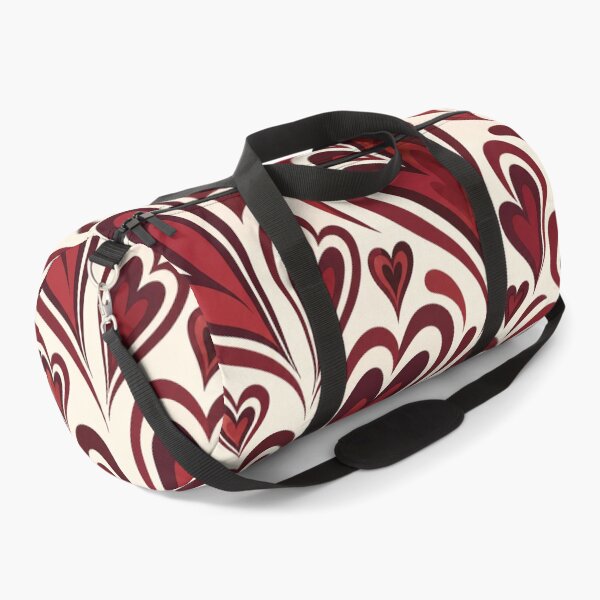 Item preview, Retro Swirl Crimson Red Hearts Valentine Pattern Graphic designed and sold by PACS0011.
