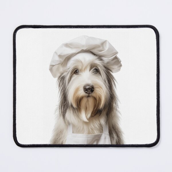 Item preview, Bearded Collie Chef Dog Funny Cooking Apron Hat Cute Pet Portrait designed and sold by LazyOwlStore.