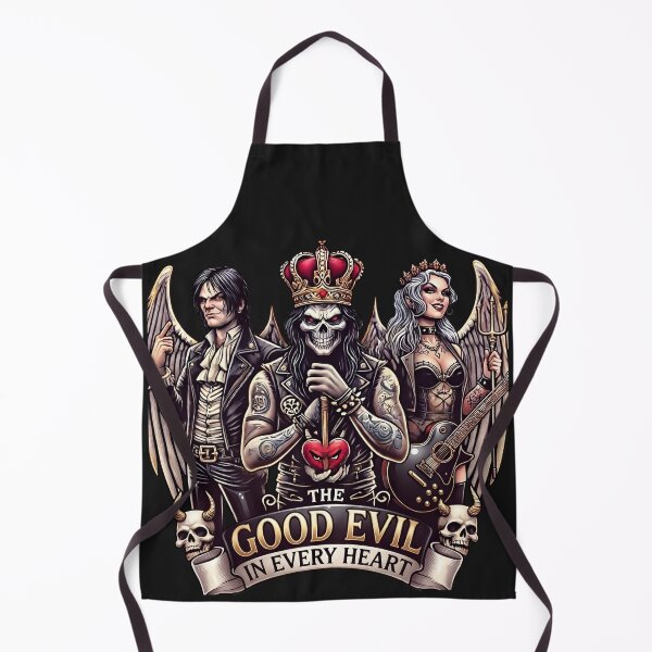 Item preview, Skeleton King Rocker Trio Heart designed and sold by Voodoo Store Paranormal Collections.