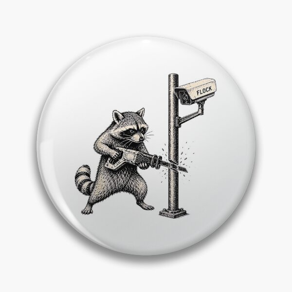 Item preview, Anti-Flock Raccoon - Anti Surveillance Camera Rebel Meme designed and sold by Rahamkshop.