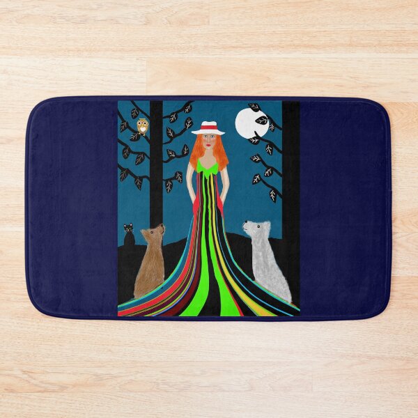 Item preview, Woman in Rainbow Dress Under Moonlight designed and sold by Elaine M Hayward .