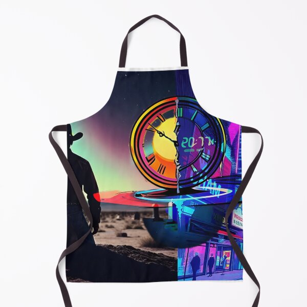 Item preview, Cyber Cowboy Time Warp - Neon City and Desert Aurora designed and sold by Daniela`s shop.
