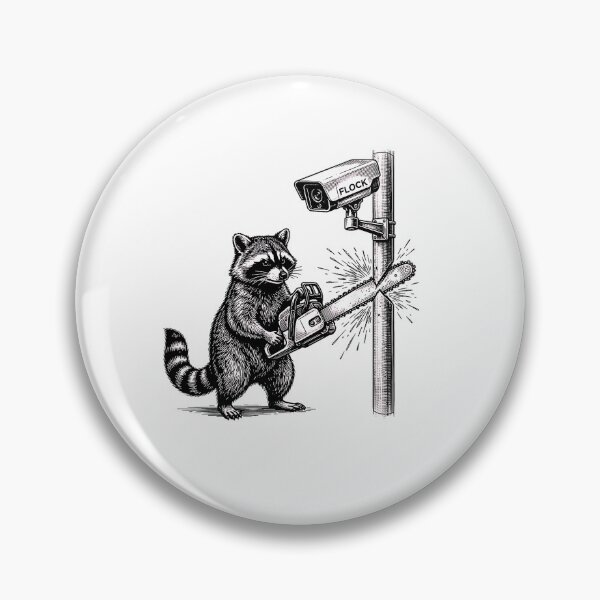 Item preview, Anti-Flock Raccoon - Anti Surveillance Camera Rebel Meme designed and sold by Rahamkshop.
