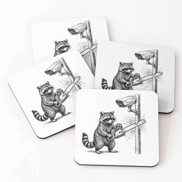 Item preview, Anti-Flock Raccoon - Anti Surveillance Camera Rebel Meme designed and sold by Rahamkshop.