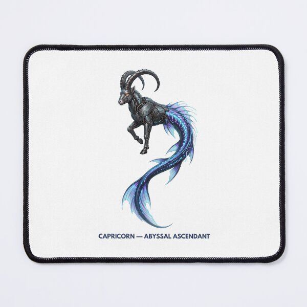 Item preview, Cyber Capricorn Rune Zodiac Sea Goat Symbol designed and sold by CalmFrameArt.