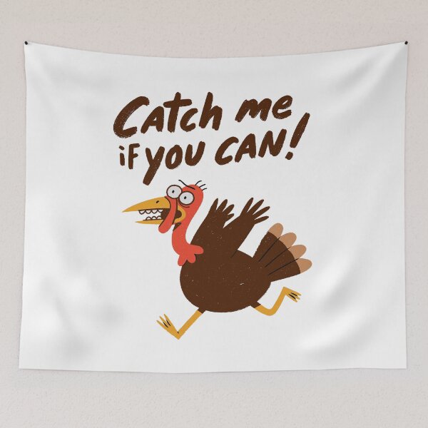 Item preview, Catch Me If You Can Funny Running Turkey Thanksgiving Design designed and sold by Ramona-Gliga.