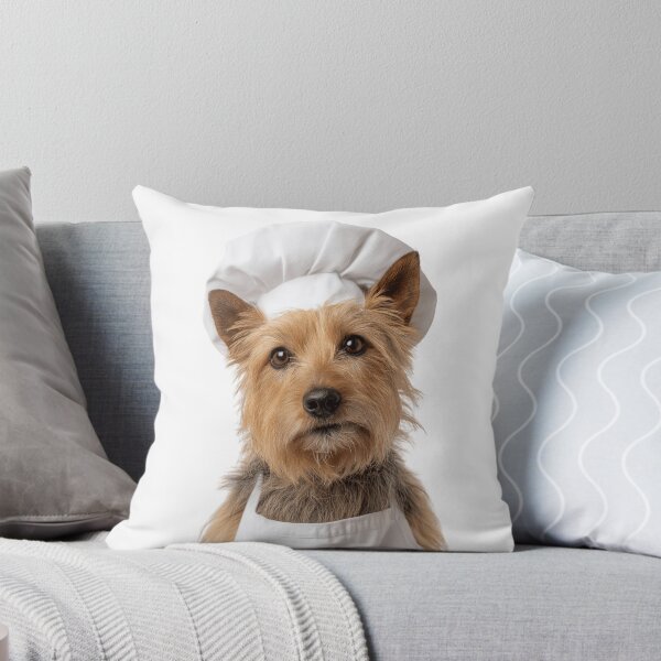 Item preview, Australian Terrier Chef Dog Funny Cooking Apron Hat Cute Pet Portrait designed and sold by LazyOwlStore.