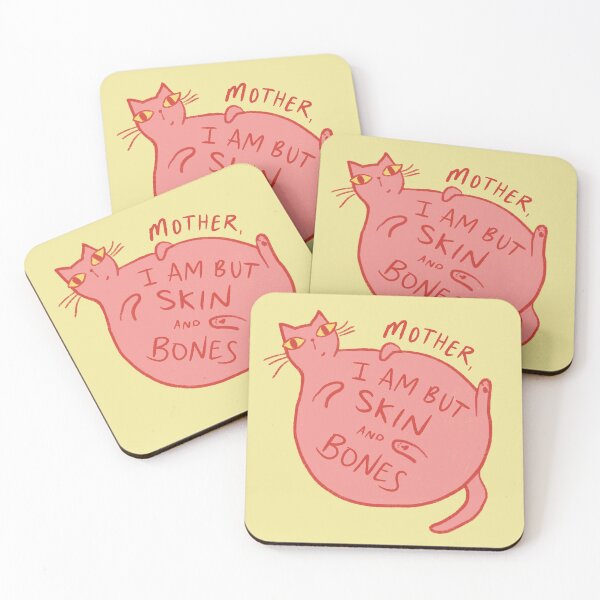 Item preview, Mother, I Am But Skin and Bones Cat designed and sold by Stephanie McRae.