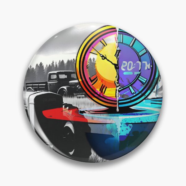 Item preview, Time Traveler Vortex Surreal Retro Art designed and sold by Daniela`s shop.