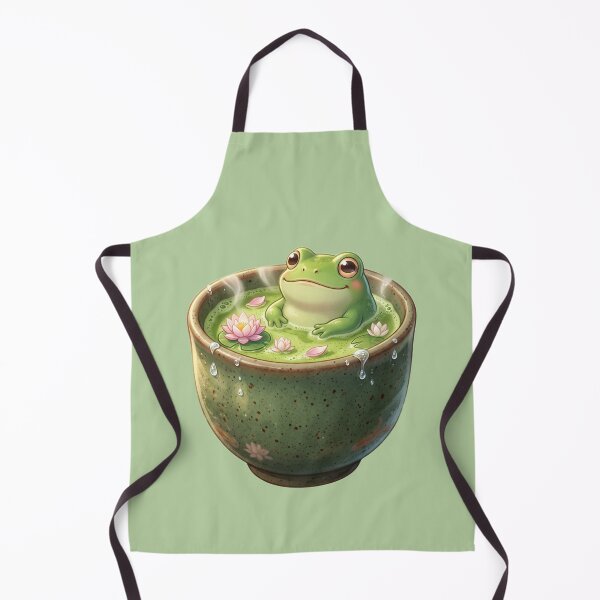 Item preview, An adorable green frog peacefully designed and sold by kidoramagic.