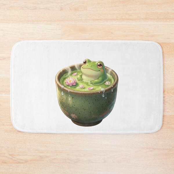 Item preview, An adorable green frog peacefully designed and sold by kidoramagic.