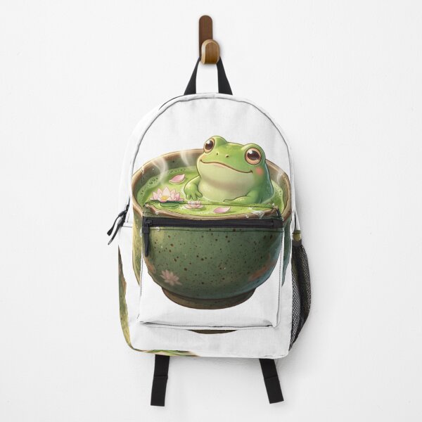 Item preview, An adorable green frog peacefully designed and sold by kidoramagic.