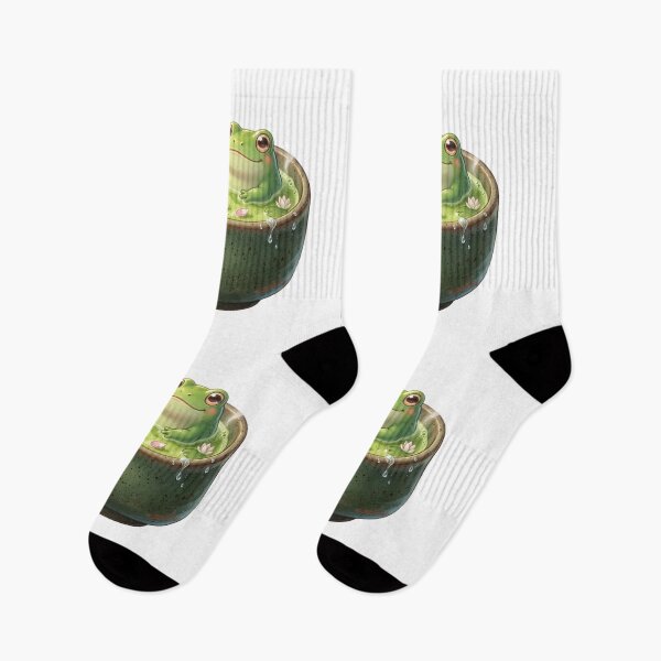 Item preview, An adorable green frog peacefully designed and sold by kidoramagic.
