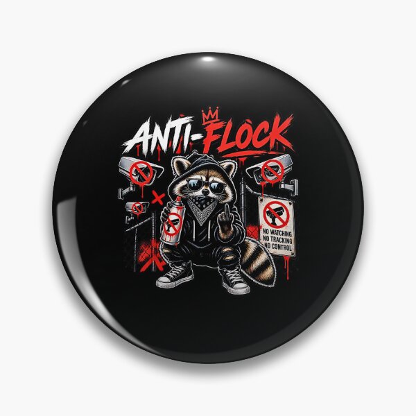Item preview, Anti-Flock Raccoon - Anti Surveillance Camera Rebel Meme designed and sold by Rahamkshop.