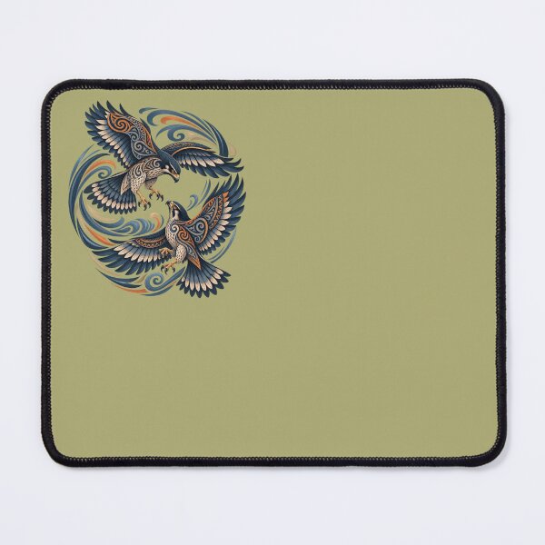 Item preview, Tribal Falcons Circle – Dynamic Maori Birds of Prey designed and sold by SilentPowerArt.