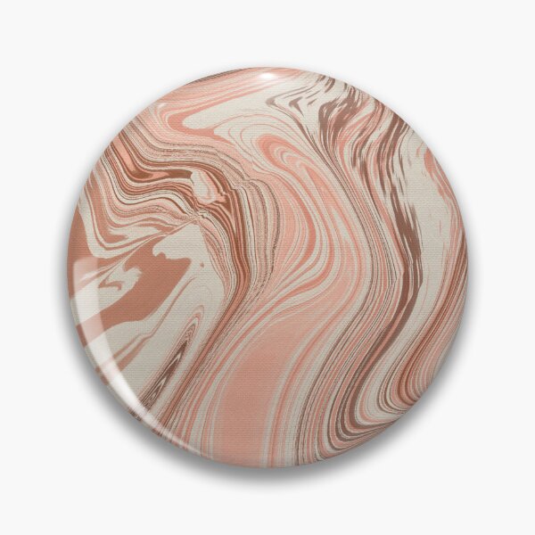 Item preview, Blush Liquid Marble – Dusty Coral & Cocoa Organic Abstract Journal designed and sold by GDArt Studio.