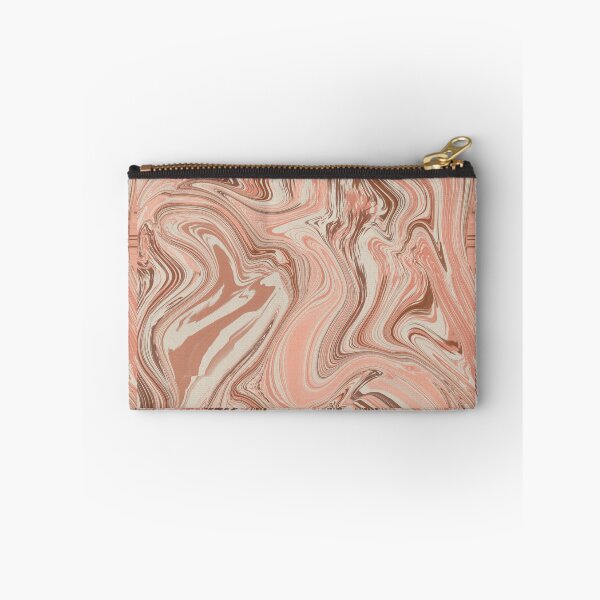 Item preview, Blush Liquid Marble – Dusty Coral & Cocoa Organic Abstract Journal designed and sold by GDArt Studio.