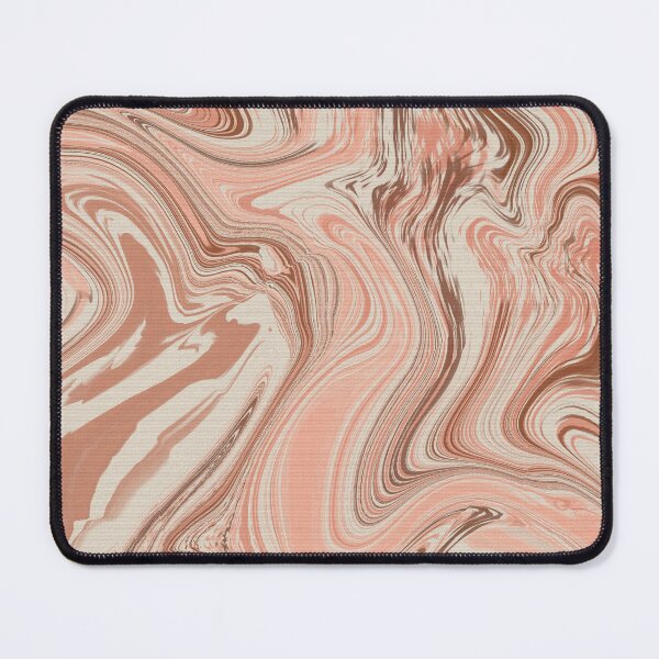 Item preview, Blush Liquid Marble – Dusty Coral & Cocoa Organic Abstract Journal designed and sold by GDArt Studio.