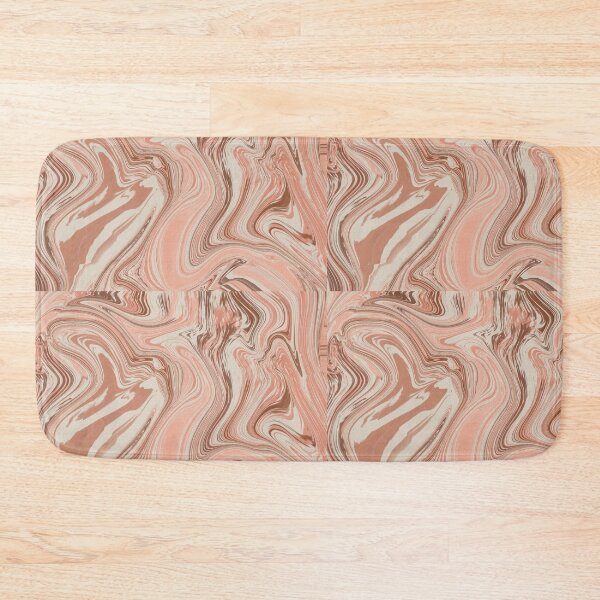 Item preview, Blush Liquid Marble – Dusty Coral & Cocoa Organic Abstract Journal designed and sold by GDArt Studio.