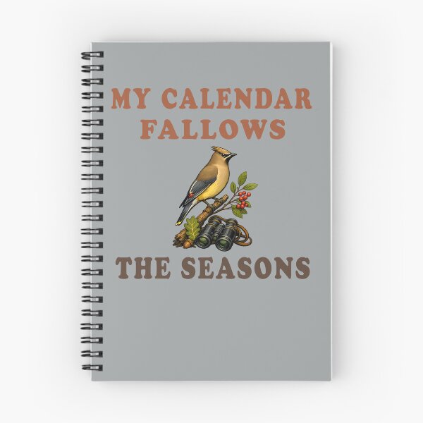 Item preview, My Calendar Follows the Seasons | Vintage Birdwatcher Lifestyle Design designed and sold by Mambila.