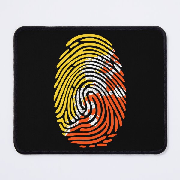 Item preview, Bhutan Flag Fingerprint Identity | Bhutanese DNA Heritage Graphic designed and sold by NTGUILTY.