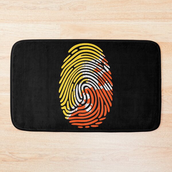 Item preview, Bhutan Flag Fingerprint Identity | Bhutanese DNA Heritage Graphic designed and sold by NTGUILTY.