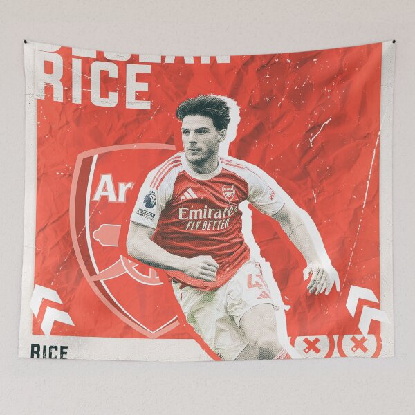 Item preview, Declan Rice Arsenal FC Football Graphic Poster designed and sold by Shopunte.