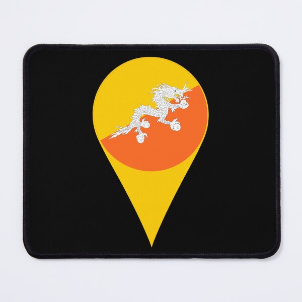 Item preview, Bhutan Flag Location Pin Map Marker | Bhutanese Destination GPS Icon designed and sold by NTGUILTY.