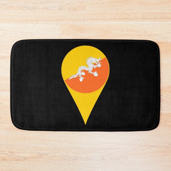 Item preview, Bhutan Flag Location Pin Map Marker | Bhutanese Destination GPS Icon designed and sold by NTGUILTY.