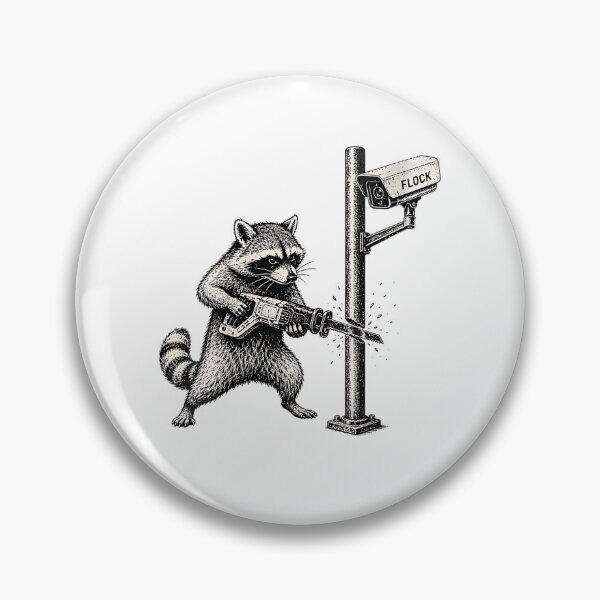 Item preview, Anti-Flock Raccoon - Anti Surveillance Camera Rebel Meme designed and sold by Rahamkshop.