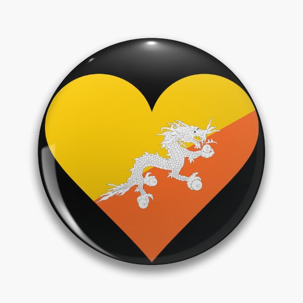 Item preview, Bhutan Heart Flag Graphic | I Love Bhutan Patriotic Symbol designed and sold by NTGUILTY.