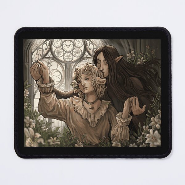 Item preview, Fantasy Art Lovers Embrace in Floral Scene designed and sold by Fibi-studio.
