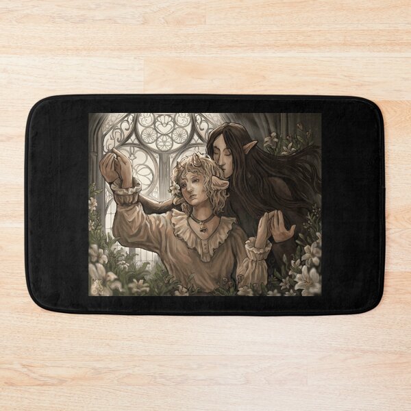 Item preview, Fantasy Art Lovers Embrace in Floral Scene designed and sold by Fibi-studio.