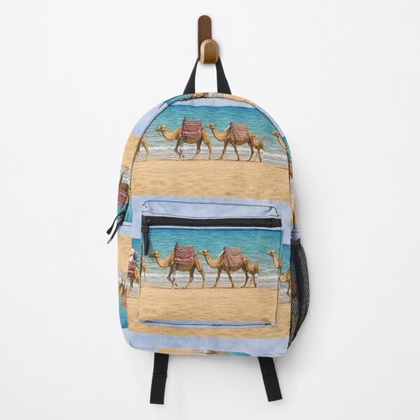 Item preview, Moroccan Camel Caravan by the Atlantic Ocean designed and sold by wiwiart.
