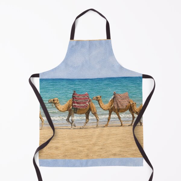 Item preview, Moroccan Camel Caravan by the Atlantic Ocean designed and sold by wiwiart.