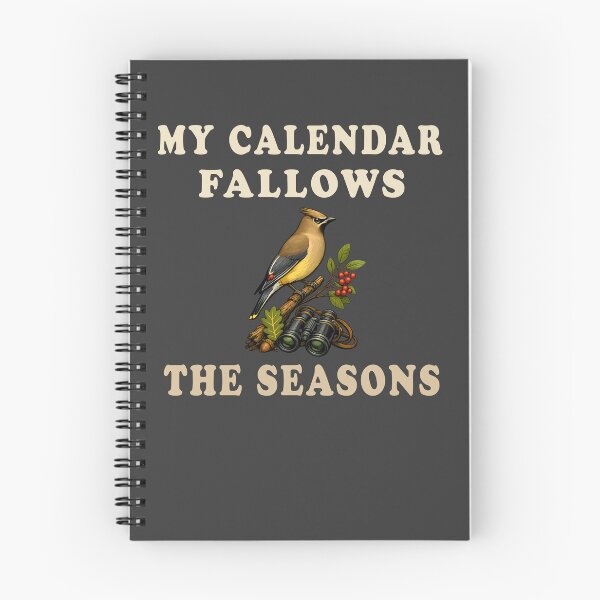 Item preview, My Calendar Follows the Seasons | Vintage Birdwatcher Lifestyle Design designed and sold by Mambila.