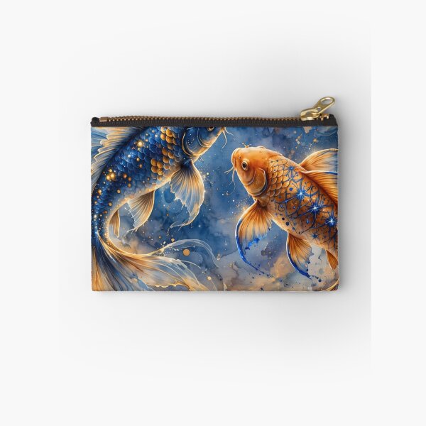 Item preview, Sapphire & Amber - Celestial Drift Koi designed and sold by PrettyCrypt.