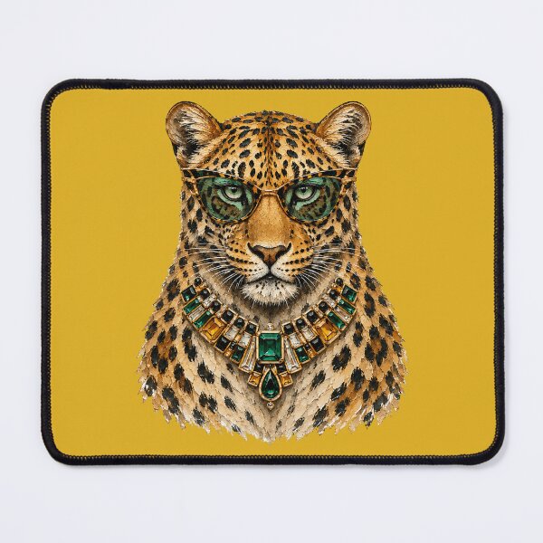Item preview, Glam Leopard Bling - Emerald Green Sunglasses Big Cat Pop Art designed and sold by sportfantees.