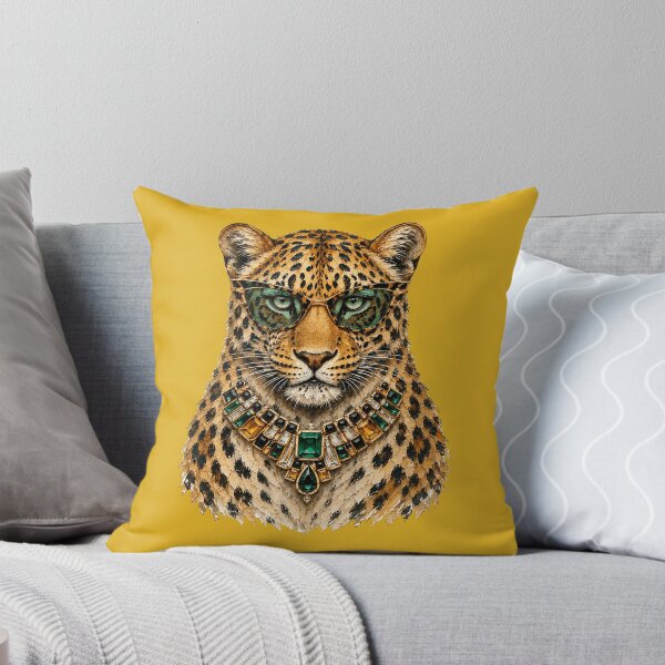 Item preview, Glam Leopard Bling - Emerald Green Sunglasses Big Cat Pop Art designed and sold by sportfantees.