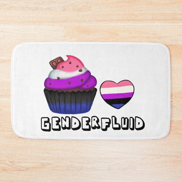 Item preview, Genderfluid Heart Cupcake designed and sold by HistoryHounds.