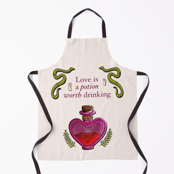Item preview, Love Is A Potion Worth Drinking - Botanical Witchy Heart Bottle designed and sold by Crystalsdrawing.