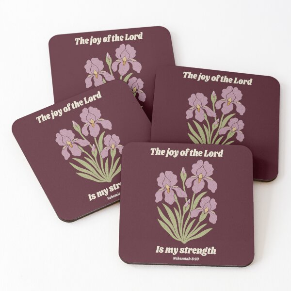 Item preview, The Joy of the Lord Is My Strength- Nehemiah 8:10-Iris Design-DBG designed and sold by N72 Heritage.