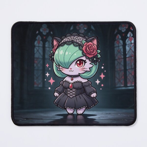 Item preview, Gothic Lolita Gardevoir Cat: Black Lace Dress designed and sold by CuteKats.