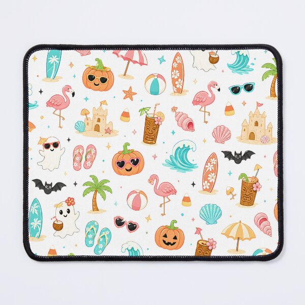 Item preview, Cute Tropical Summerween Halloween Pattern designed and sold by Storybook Botanica.