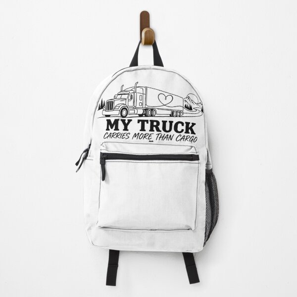 Item preview, My Truck Carries More Than Cargo - Trucker Love Line Art designed and sold by Haque Designs.