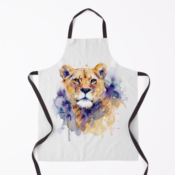 Item preview, Lioness Calm Gaze, Indigo and Gold designed and sold by caracatita75.