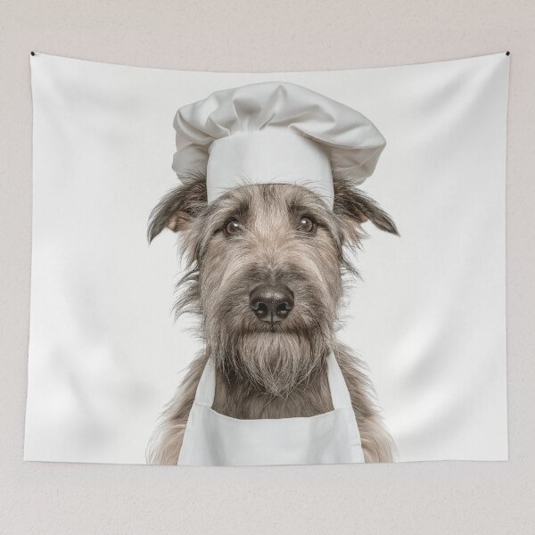 Item preview, Berger Picard Chef Dog Funny Cooking Apron Hat Cute Pet Portrait designed and sold by LazyOwlStore.
