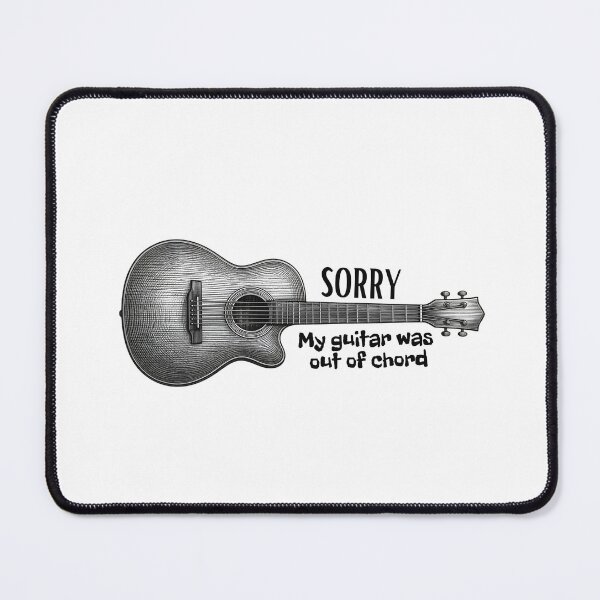 Item preview, Sorry, My Guitar Was Out of Chord | Funny Guitar Pun T-Shirt designed and sold by CutieGalore.